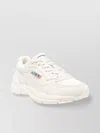 Autry Hyperway Sneakers In Whisper White Laminated Leather And Mesh In Neutral