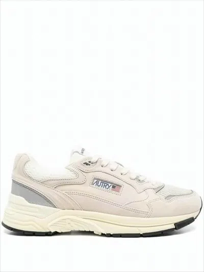 AUTRY LAYERED DESIGN SUEDE AND MESH SNEAKERS