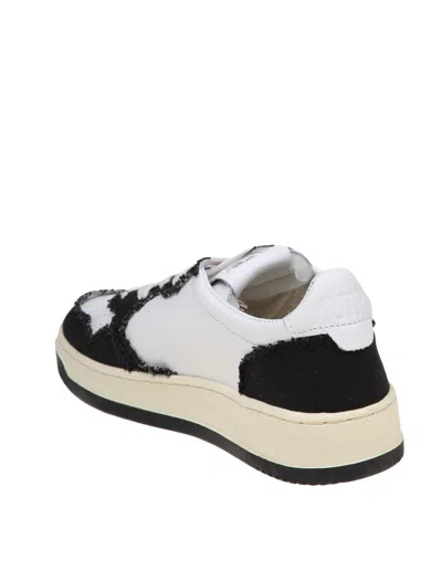 AUTRY AUTRY LEATHER AND CANVAS SNEAKERS