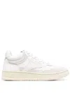 Autry Leather And Fabric Open Mid Sneakers Shoes