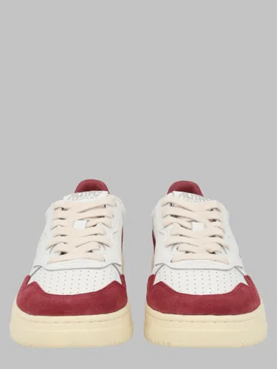 Autry Leather And Suede Low-top Sneakers In Multicolour