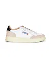 Autry Leather And Suede Medalist Low Sneakers In White