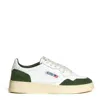 Autry Leather And Suede Sneakers With Washed Finish In White