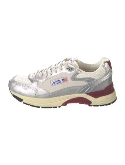 Pre-owned Autry Leather Athletic Sneakers W/ Tags In White