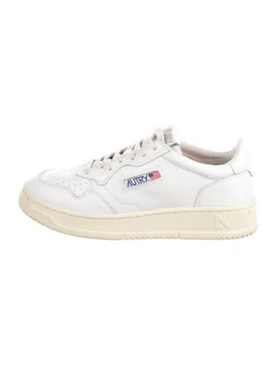Pre-owned Autry Leather Athletic Sneakers In White
