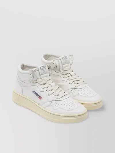 Autry Leather High Top Sneakers With Padded Collar
