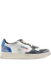 Autry Colorblock Low-top Sneakers With Lace-up Front And Signature Details In White