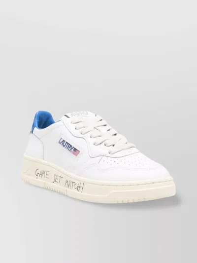 Autry Leather Low Sneakers Rubber Sole In White