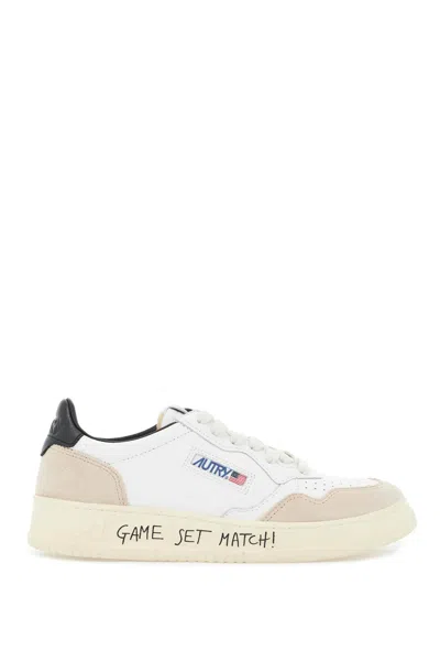 AUTRY LEATHER LOW-TOP MEDALIST SNEAKERS