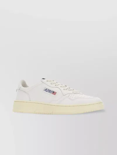 AUTRY LEATHER LOW-TOP SNEAKERS PERFORATED FRONT