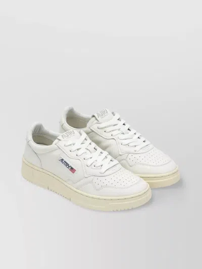 Autry Leather Low-top Sneakers In White