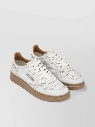 Autry Leather Low-top Sneakers In White