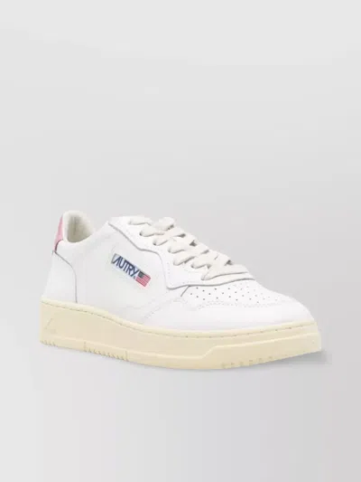 Autry Leather Low-top Sneakers With Perforated Detailing