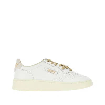 AUTRY LEATHER 'MEDALIST LOW' SNEAKERS