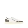Autry Goatskin And Suede Medalist Low Sneakers In White