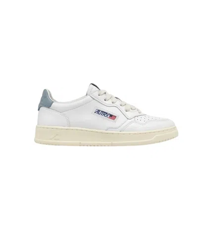 Autry Leather Perforated Low-top Sneakers With Padded Collar
