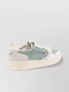 Autry Leather Perforated Toe Low Top Sneakers In Green