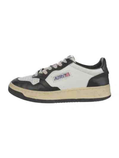 Pre-owned Autry Leather Printed Sneakers In Multi