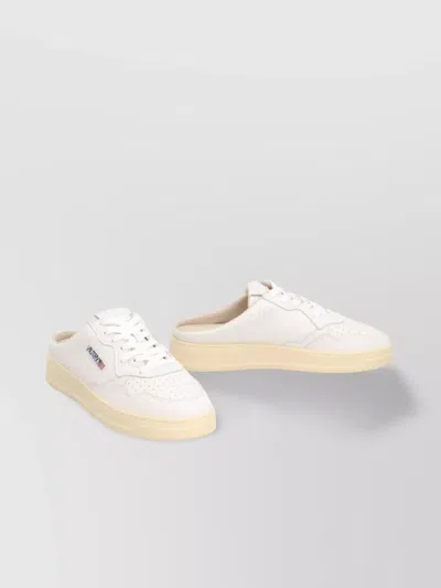 Autry Leather Slides Perforated Toe
