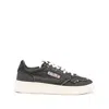 Autry Low-top Sneakers With Goat Leather Upper In Black