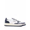 Autry Medalist Sneakers In White/black Leather