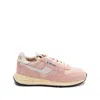 Autry Low Sneaker With Suede Panels And Rubber Sole