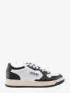 Autry Medalist Low Two Tone Sneakers In White And Mountain Green Leather