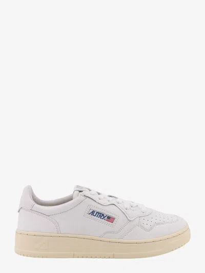 Autry Sneakers In Pelle In White