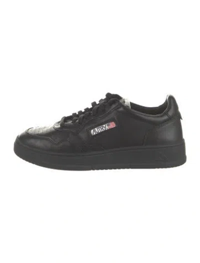 Pre-owned Autry Leather Sneakers In Black