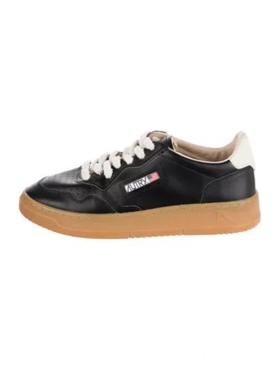 Pre-owned Autry Leather Sneakers In Black