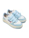 Autry Leather Kidstripes Sneakers In Blue