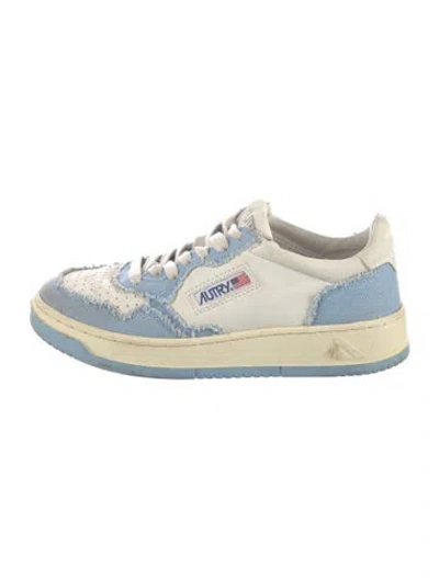 Pre-owned Autry Leather Sneakers In Blue