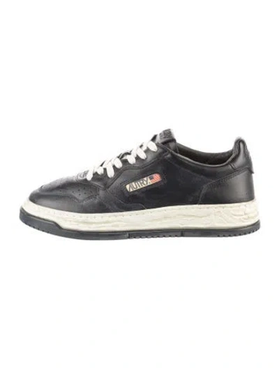 Pre-owned Autry Leather Sneakers In Blue
