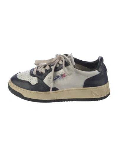 Pre-owned Autry Leather Sneakers In Blue