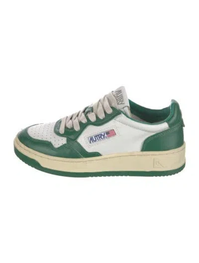 Pre-owned Autry Leather Sneakers In Green