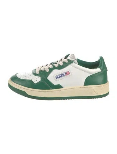 Pre-owned Autry Leather Sneakers In Green