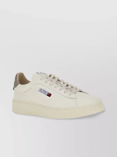 Autry Leather Sneakers Logo Patch