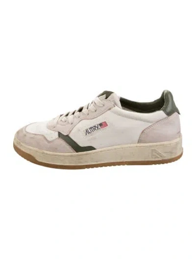 Pre-owned Autry Leather Sneakers In Neutrals