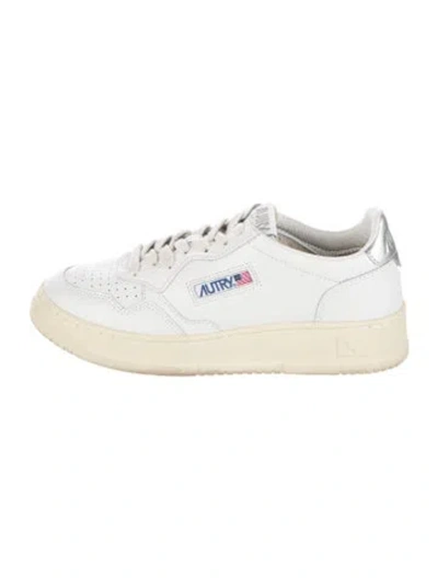 Pre-owned Autry Leather Sneakers In Neutrals
