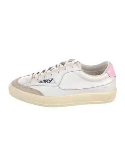 Pre-owned Autry Leather Sneakers In Neutrals