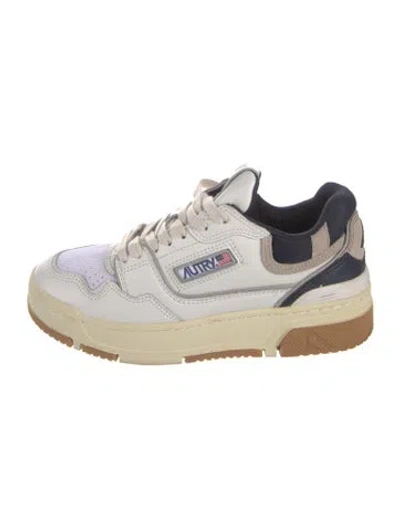 Pre-owned Autry Leather Sneakers In Neutrals