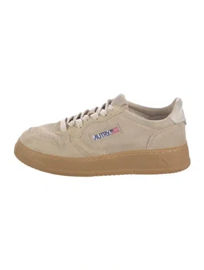 Pre-owned Autry Leather Sneakers In Neutrals