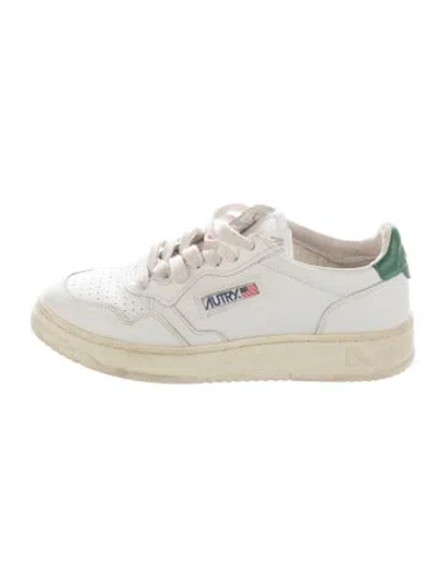 Pre-owned Autry Leather Sneakers In Neutrals/white