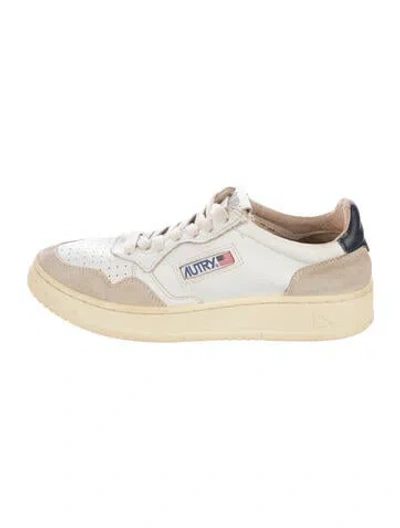 Pre-owned Autry Leather Sneakers In Neutrals/white