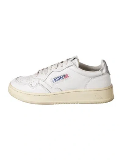 Pre-owned Autry Leather Sneakers In Neutrals/white