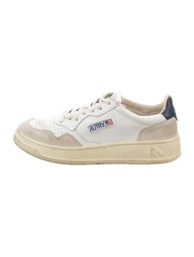 Pre-owned Autry Leather Sneakers In Neutrals/white