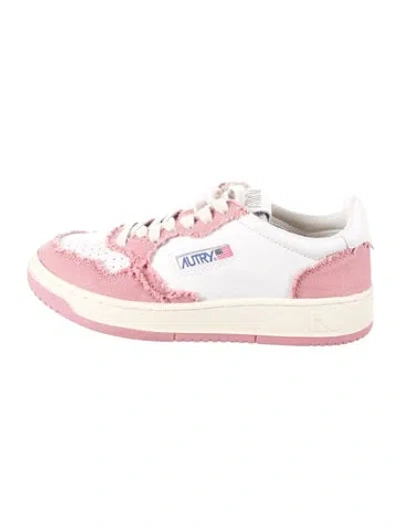Pre-owned Autry Leather Sneakers In Pink