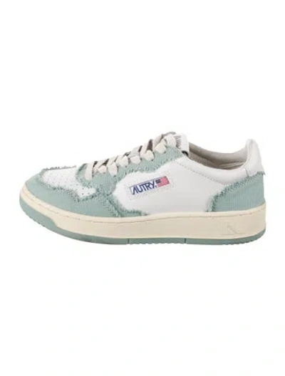 Pre-owned Autry Leather Sneakers In Silver