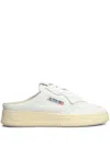 Autry White And Pink Medalist Mule Sneakers In White