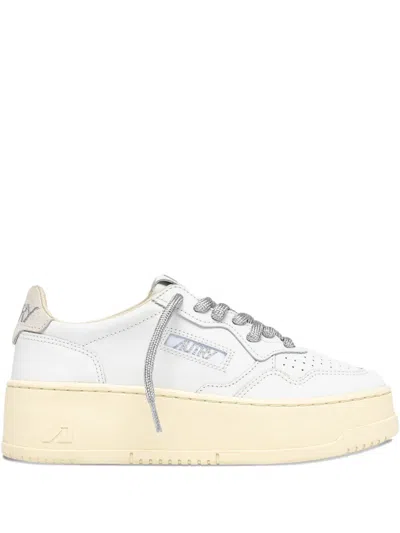 Autry Platform Low Shoes In White